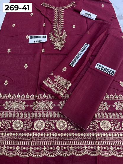 Vol-269 | DS 41 | KIDS EMBROIDERED LAWN 2PC