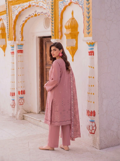 VOL 279 | 06 | ZAIB BY SHANAYA | DIGITAL PRINTED 3PC STONE LINEN SUIT | PRINTED SHIRT, TROUSER & DUPATTA