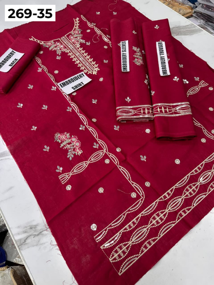 Vol-269 | DS 35 | KIDS EMBROIDERED LAWN 2PC