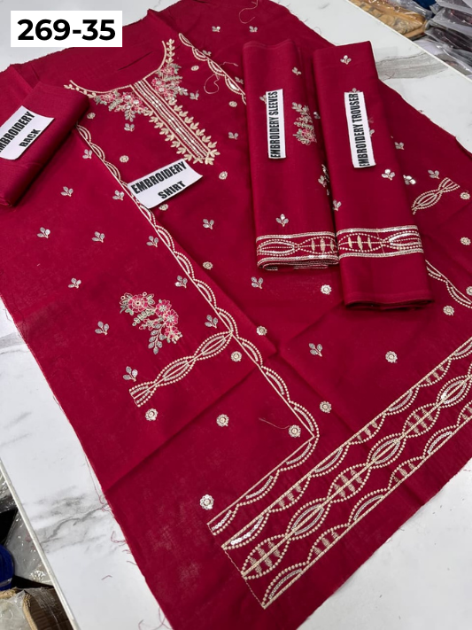 Vol-269 | DS 35 | KIDS EMBROIDERED LAWN 2PC
