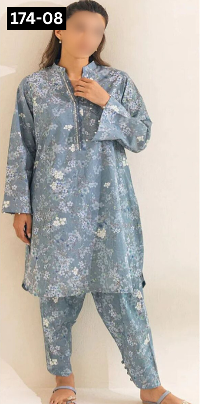 VOL 174 | DS 08 | DIGITAL PRINTED BANA DORA DHANAK 3PC DHANAK BANA DORA DUPATTA