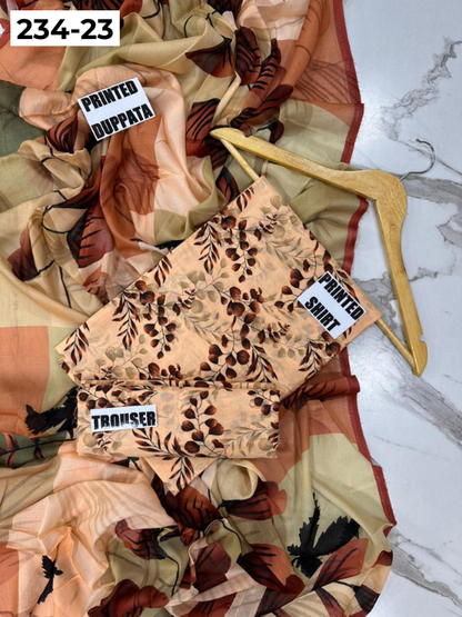VOL 234 | DS 23 | Baroque | DIGITAL PRINTED LAWN THREE PIECES