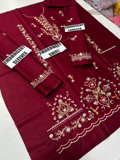 Vol-269 | DS 01 | KIDS EMBROIDERED LAWN 2PC