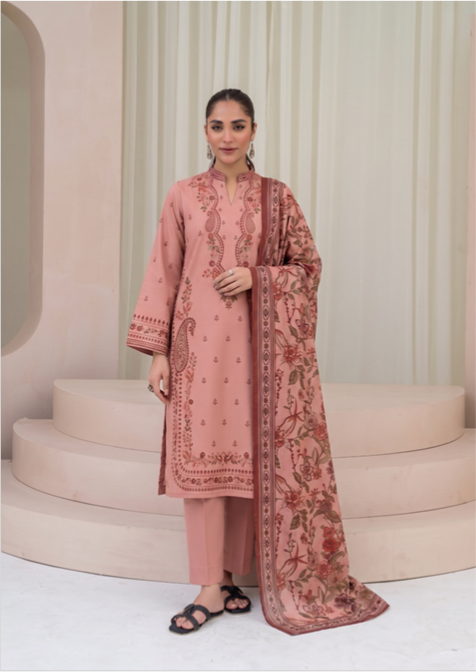 VOL 273 | DS 07 | SARAH | DIGITAL PRINTED 3PC VISCOS SHIRT, DYED TROUSER, PRINTED VISCOS DUPATTA