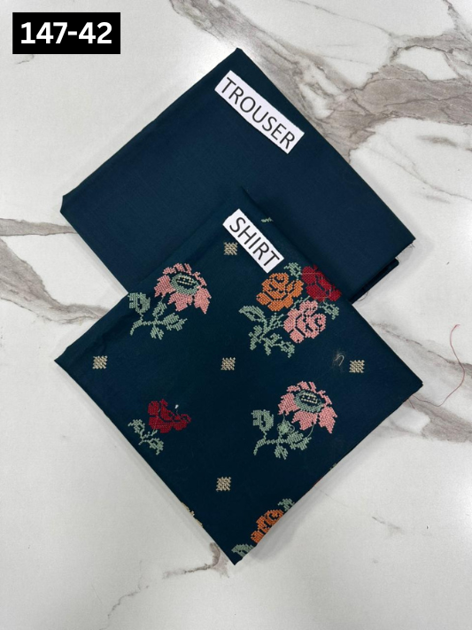 VOL 147 | DS 42 | EMBROIDERED COTTON CAMBRIC 2PC