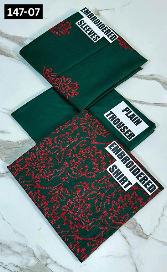 VOL 147 | DS 07| EMBROIDERED COTTON CAMBRIC 2PC