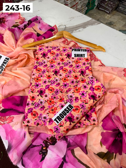 VOL 243 | DS 16 | AlKaram | DIGITAL PRINTED LAWN THREE PIECES