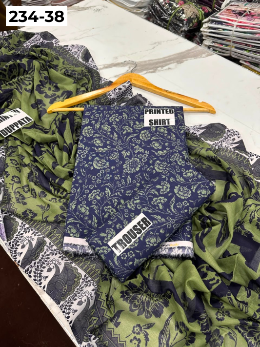 VOL 234 | DS 38 | Baroque | DIGITAL PRINTED LAWN THREE PIECES