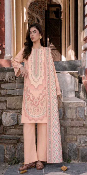 VOL 266 | DS 07 | AFSAANAH By SHANAYA | DIGITAL PRINTED 3PC LAWN SHIRT, DYED TROUSER, PRINTED VOIL DUPATTA