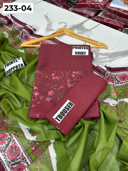 VOL 233 | DS 04 | Coco By Shanaya | DIGITAL PRINTED LAWN THREE PIECES