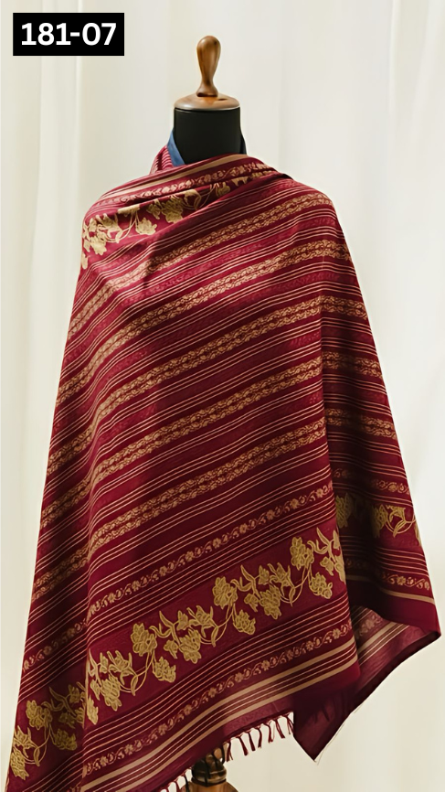 VOL 181 | DS 07 | MULTANI JACQUARD WOOL SHAWL