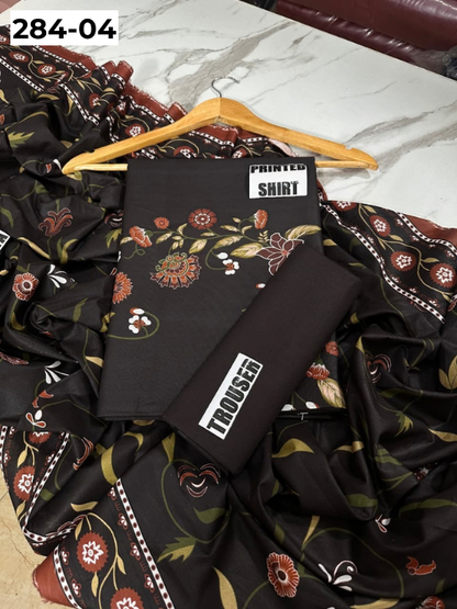 VOL 284 | 04 | SARAH BY SHANAYA | DIGITAL PRINTED 3PC CORDUROY KHADDAR SUIT | PRINTED SHIRT, TROUSER & DUPATTA