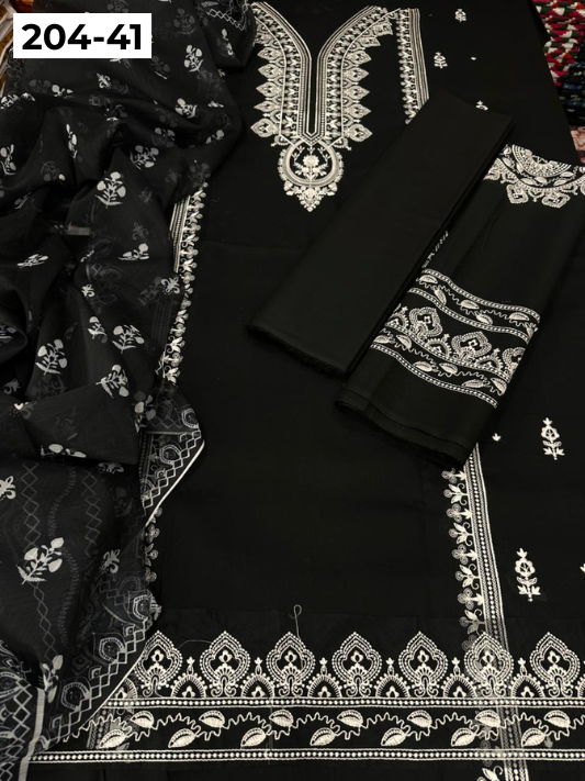 Vol 204 | DS 41 | LAWN EMBROIDERED THREE PIECE COLLECTION