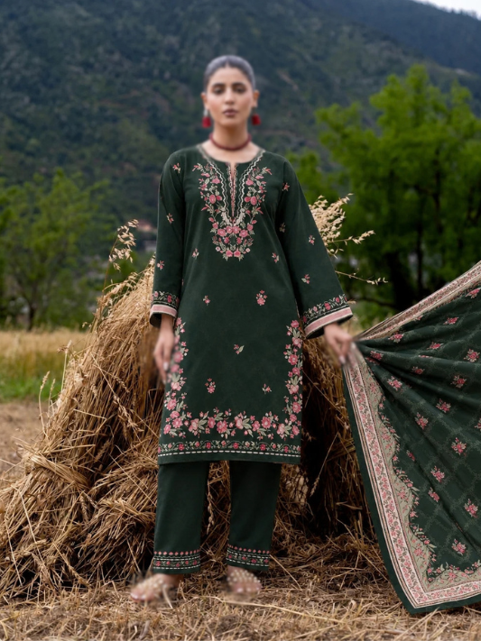 VOL 280 | 07 | WARDA BY SHANAYA | DIGITAL PRINTED 3PC CORDUROY KHADDAR SUIT | PRINTED SHIRT, TROUSER & DUPATTA