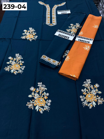 VOL 239 | DS 04 | LAWN EMBROIDERED CO-ORD SET 2PC