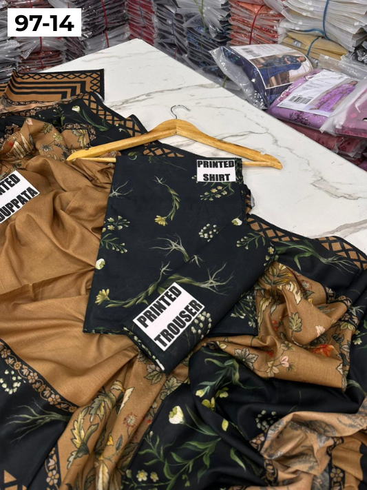 VOL 97 | DS 14 | DIGITAL PRINTED LAWN 3PC LAWN DUPATTA