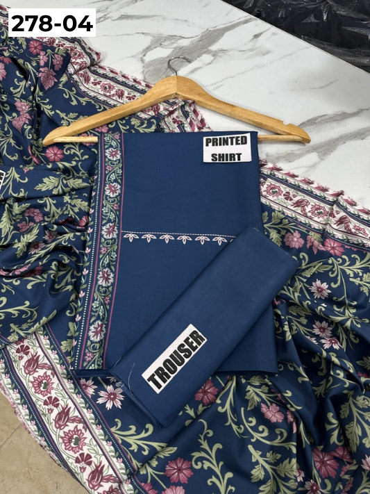 VOL 278 | DS 04 | MANNAT BY SHANAYA | DIGITAL PRINTED 3PC STONE VISCOSE SHIRT, PRINTED TROUSER, PRINTED STONE VISCOSE DUPATTA