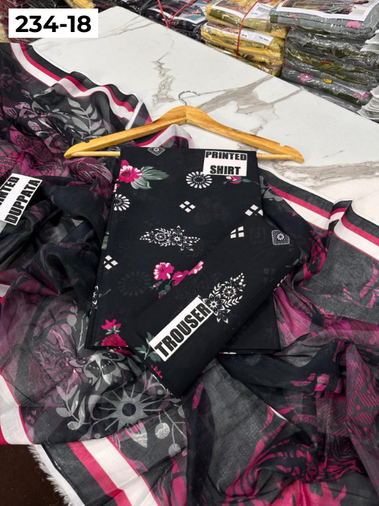 VOL 234 | DS 18 | Baroque | DIGITAL PRINTED LAWN THREE PIECES