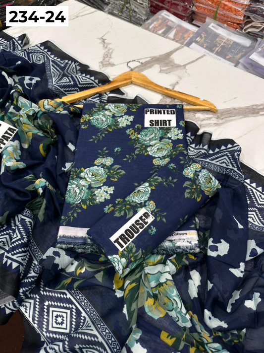 VOL 234 | DS 24 | Baroque | DIGITAL PRINTED LAWN THREE PIECES