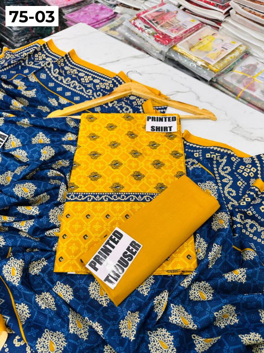 VOL 75 | DS 03 | DIGITAL PRINTED LAWN 3PC LAWN DUPATTA
