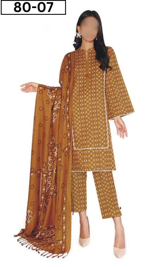 VOL 80 | DS 07 | DIGITAL PRINTED LAWN 3PC