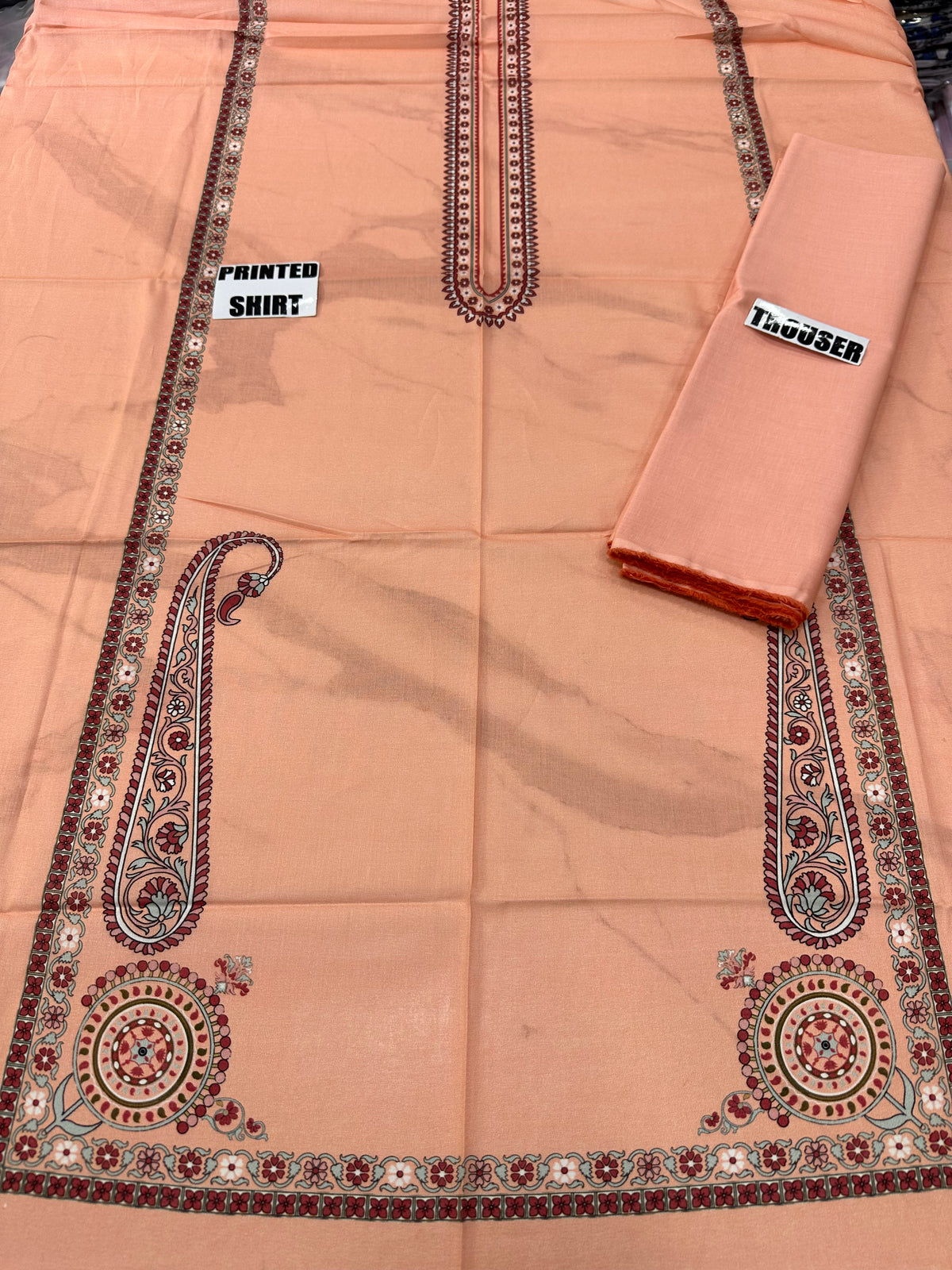 VOL 257 | DS 26 | PRINTED HIT CODES LAWN 2PC | DIGITAL PRINTED LAWN SHIRT, PLAIN COTTON TROUSER