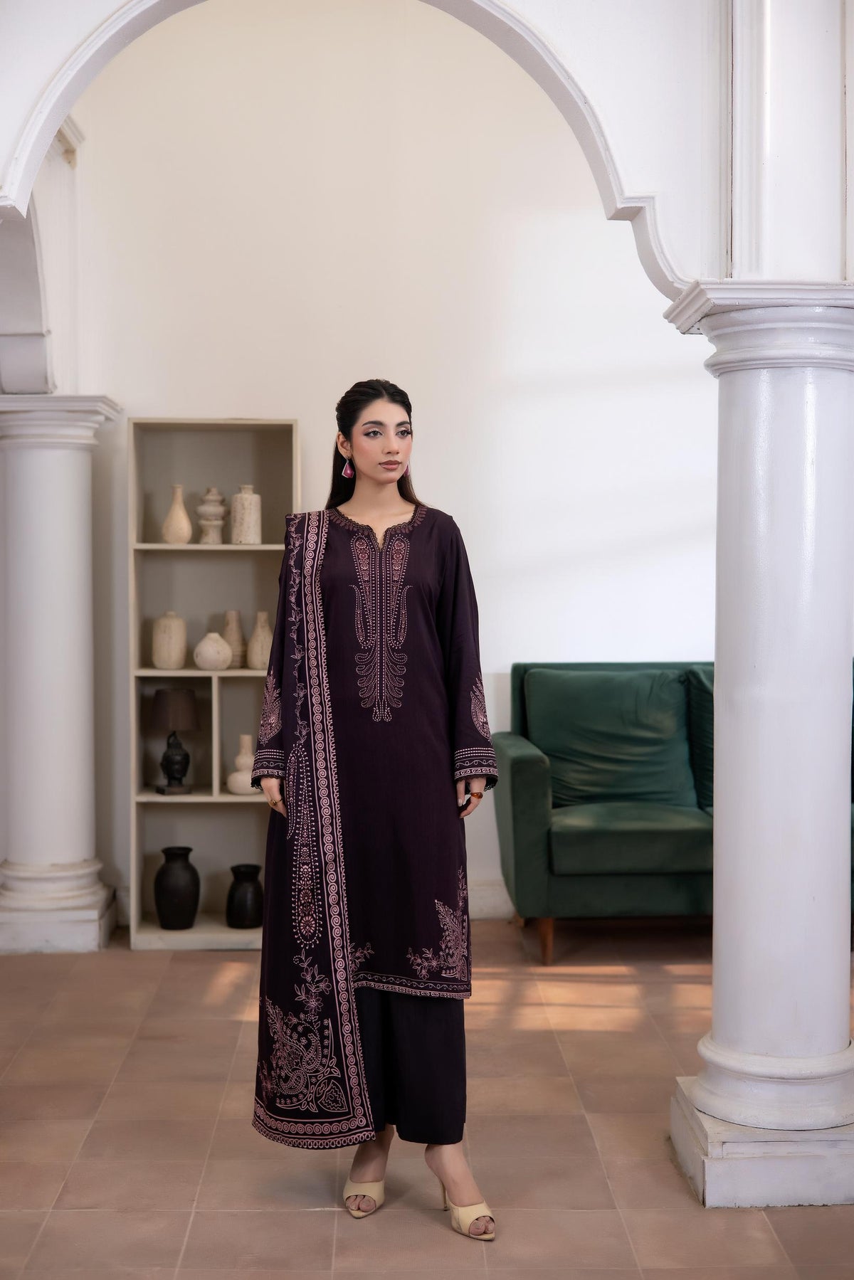 VOL 276 | DS 08 | SHANAYA | DIGITAL PRINTED 3PC STONE COTTON SHIRT, PRINTED TROUSER, PRINTED STONE COTTON DUPATTA