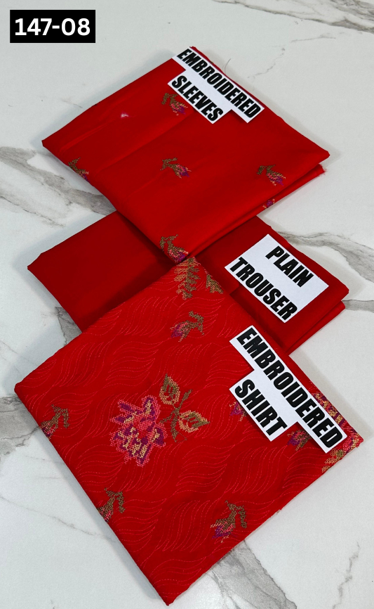 VOL 147 | DS 08 | EMBROIDERED COTTON CAMBRIC 2PC