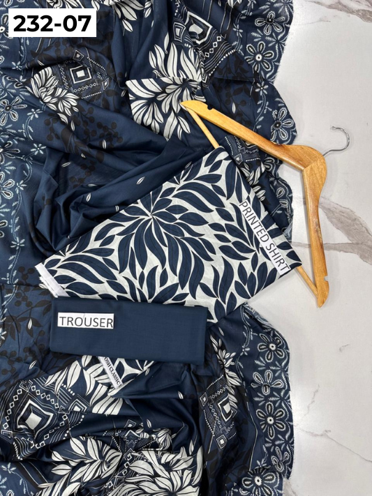 VOL 232 | DS 07 | Sapphire LAWN |  DIGITAL PRINTED LAWN THREE PIECES LAWN SHIRT LAWN DUPATTA