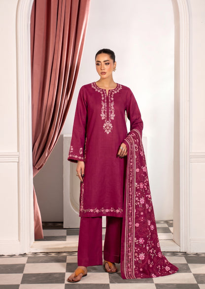 VOL 275 | DS 08 | SHANAYA | DIGITAL PRINTED 3PC STONE LINEN SHIRT, PRINTED TROUSER, PRINTED STONE LINEN DUPATTA