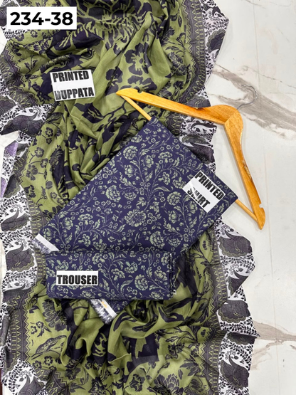 VOL 234 | DS 38 | Baroque | DIGITAL PRINTED LAWN THREE PIECES