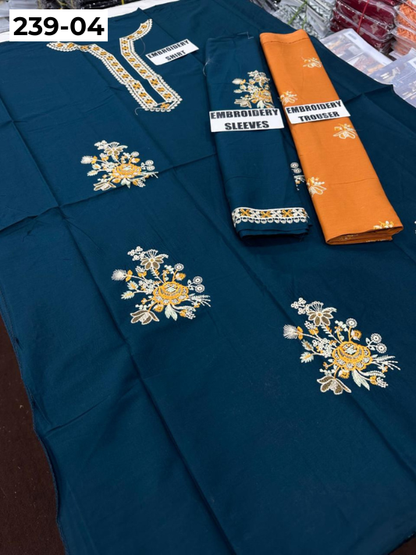 VOL 239 | DS 04 | LAWN EMBROIDERED CO-ORD SET 2PC
