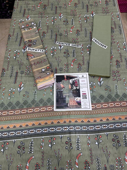 VOL 10 | DS 08 | DIGITAL PRINTED BANA DORIYA  LAWN 3PC