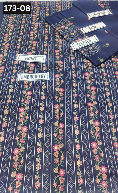 VOL 173 | DS 08 | DHANAK EMBROIDERED 2PC