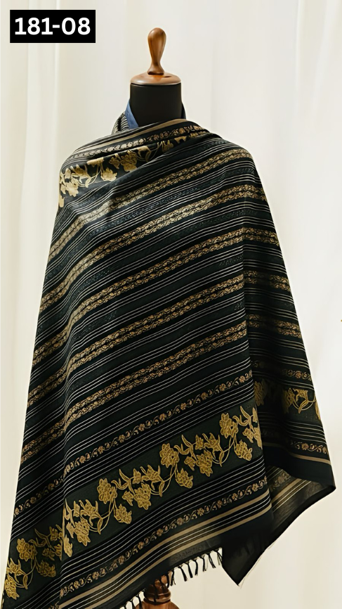 VOL 181 | DS 08 | MULTANI JACQUARD WOOL SHAWL