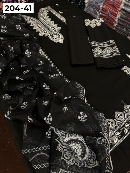 Vol 204 | DS 41 | LAWN EMBROIDERED THREE PIECE COLLECTION