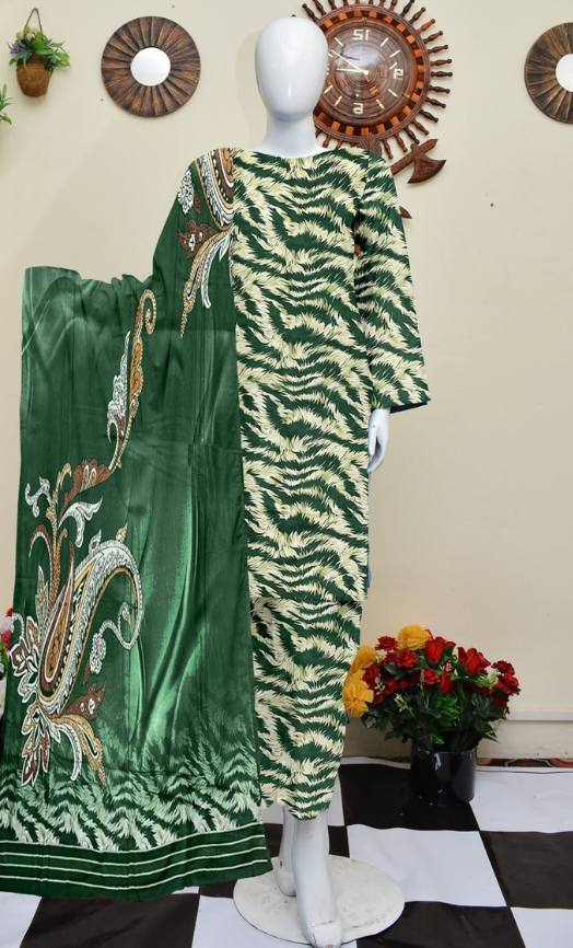 VOL 142 | DS 08 | DIGITAL PRINTED LAWN 3PC VOIL LAWN DUPATTA