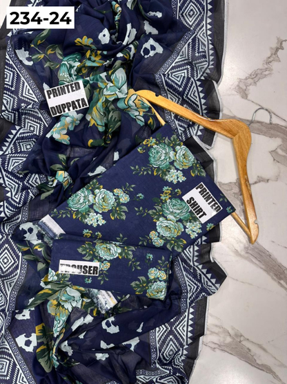 VOL 234 | DS 24 | Baroque | DIGITAL PRINTED LAWN THREE PIECES