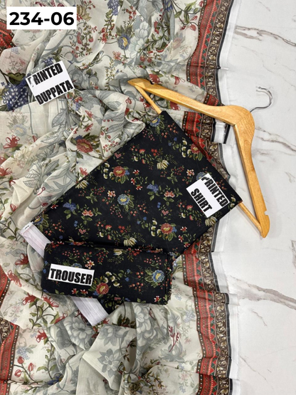 VOL 234 | DS 06 | Baroque | DIGITAL PRINTED LAWN THREE PIECES
