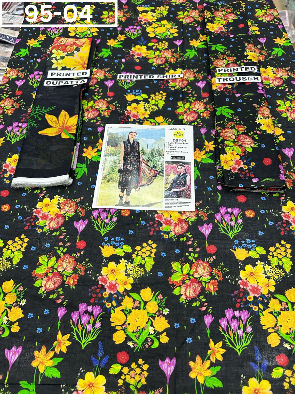 VOL 95 | DS 04 | DIGITAL PRINTED LAWN 3PC LAWN DUPATTA