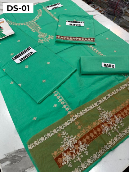 | DS 01-GREEN | KIDS EMBROIDERED LAWN 2PC