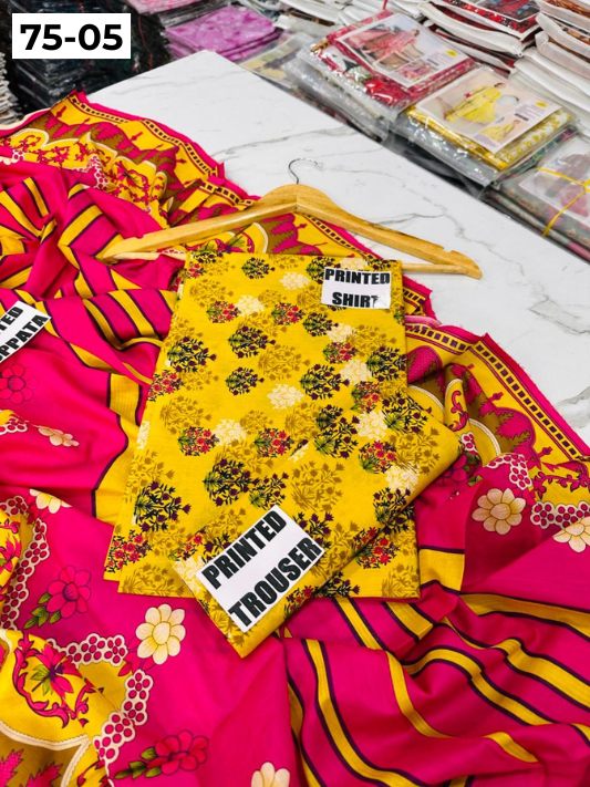 VOL 75 | DS 05 | DIGITAL PRINTED LAWN 3PC LAWN DUPATTA