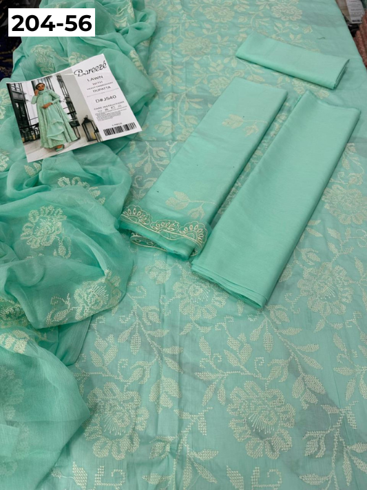 Vol 204 | DS 56 | LAWN EMBROIDERED THREE PIECE COLLECTION