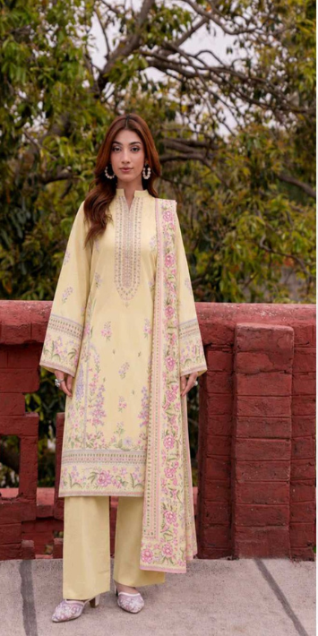 VOL 266 | DS 09 | AFSAANAH By SHANAYA | DIGITAL PRINTED 3PC LAWN SHIRT, DYED TROUSER, PRINTED VOIL DUPATTA