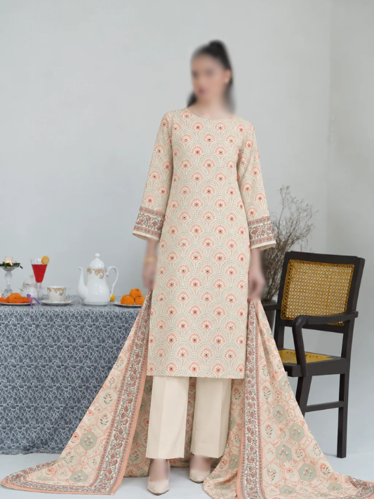 VOL 287 | 09 | NOORIA BY SHANAYA | DIGITAL PRINTED 3PC CORDUROY KHADDAR SUIT | PRINTED SHIRT, TROUSER & DUPATTA