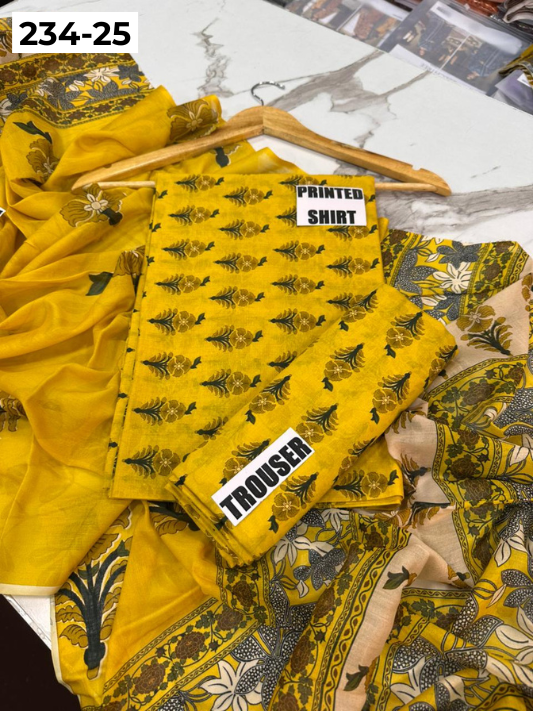 VOL 234 | DS 25 | Baroque | DIGITAL PRINTED LAWN THREE PIECES