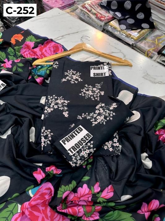 MIRHA LAWN DIGITAL PRINTED 3PC | DS C252 |