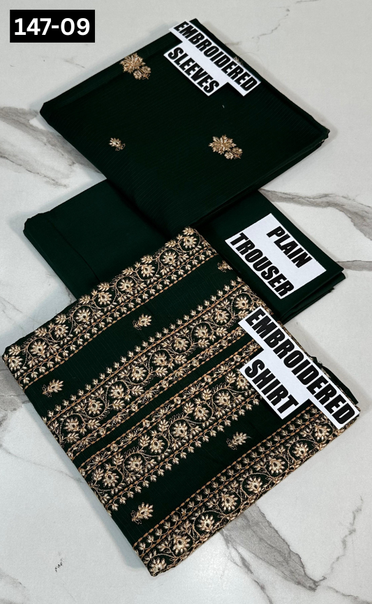 VOL 147 | DS 09 | EMBROIDERED COTTON CAMBRIC 2PC