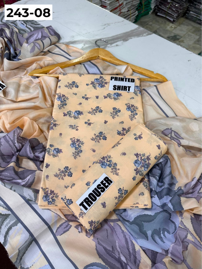 VOL 243 | DS 08 | AlKaram | DIGITAL PRINTED LAWN THREE PIECES