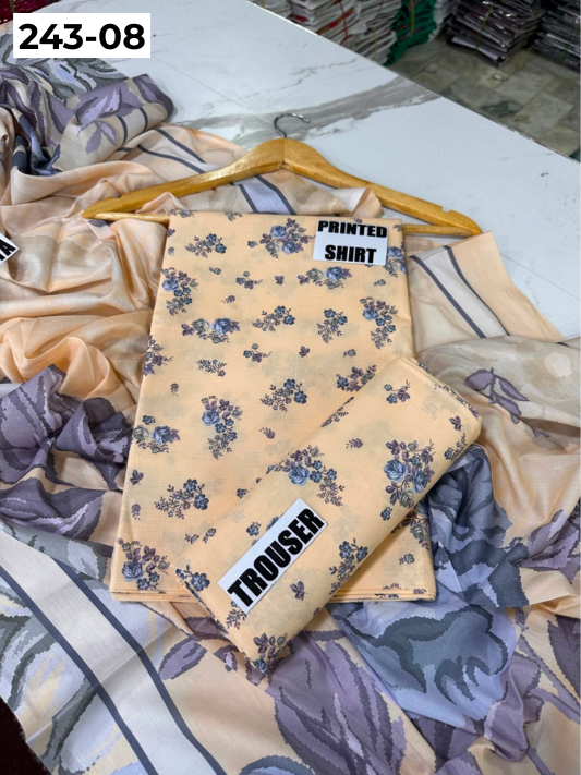 VOL 243 | DS 08 | AlKaram | DIGITAL PRINTED LAWN THREE PIECES